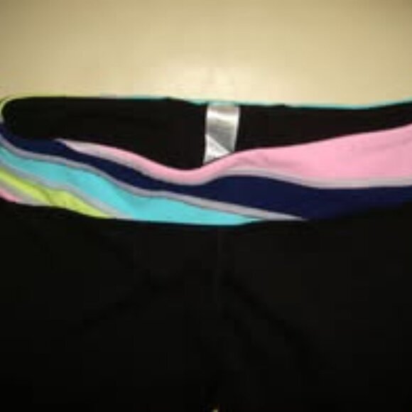Ivivva Girl by Lululemon 🍋 Black Luon Full Length Leggings size 12 - Picture 4 of 5